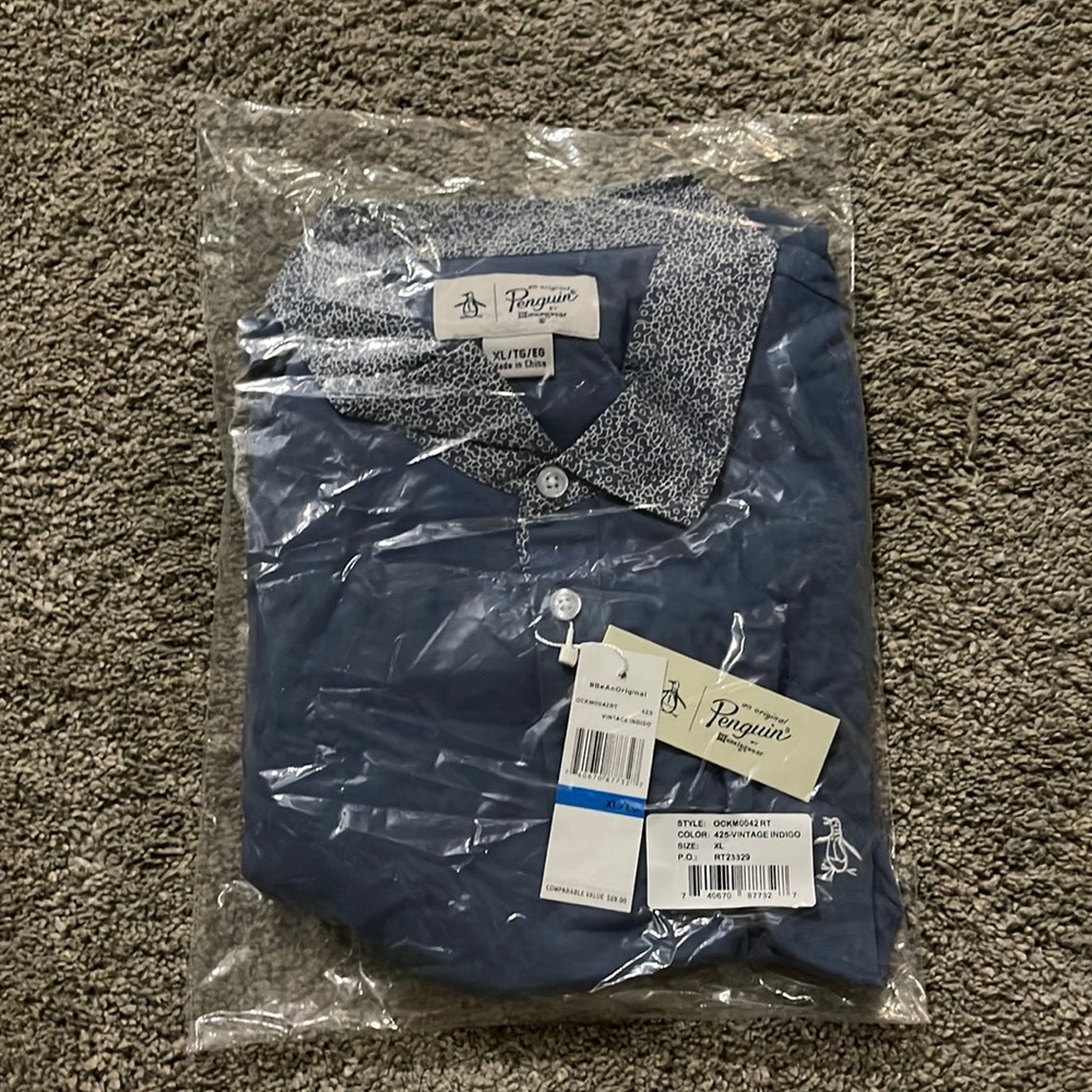 Penguin men’s collared shirt